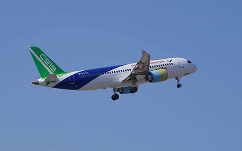 第二架C919大(dà)型客機完成首飛